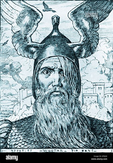 Wotan, king of the Germanic pagan gods and key character in Richard Wagner 's 'Ring Cycle'. From ...