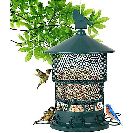 Amazon.com : Bird Feeder for Outside Hanging Squirrel Proof Wild Bird Feeders Retractable ...
