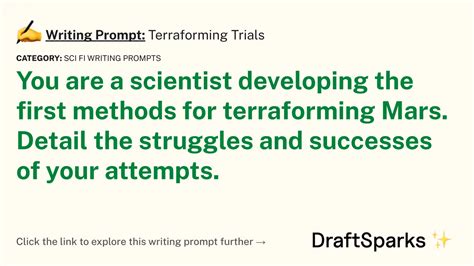 Writing Prompt: Terraforming Trials • DraftSparks