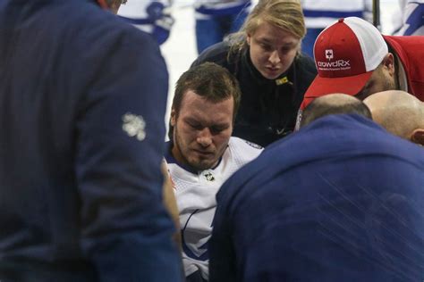 Lightning D Mikhail Sergachev leaves game on stretcher | Reuters