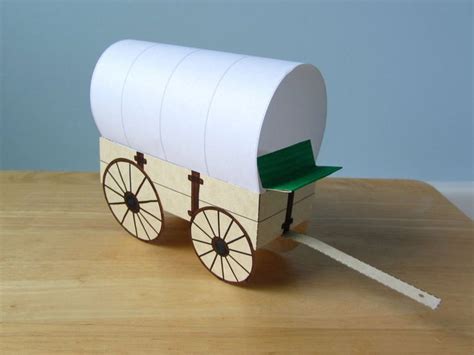 Covered Wagon Printable Papercraft - Etsy | Covered wagon, Covered wagon craft, Covered wagon ...