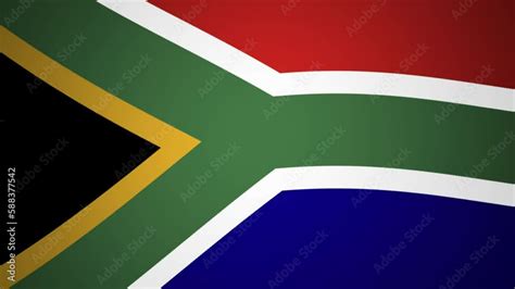 South Africa Waving Flag Looping Animation Background Stock Video | Adobe Stock