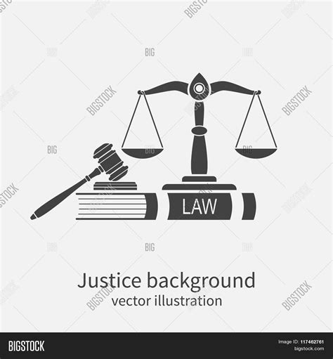 Symbol Law Justice. Vector & Photo (Free Trial) | Bigstock