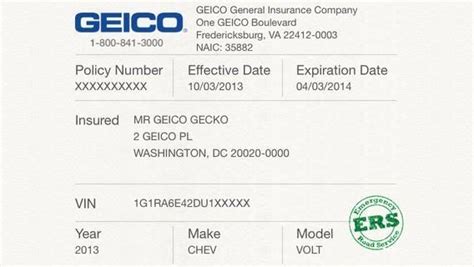 Car Insurance Card Template Lovely Vehicle Insurance Card Template Yogatreestudio | Geico car ...