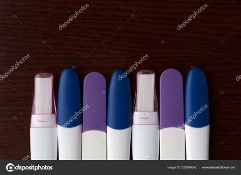 Group Various Pregnancy Test Brands Wood Surface Stock Photo by ©Balazs ...