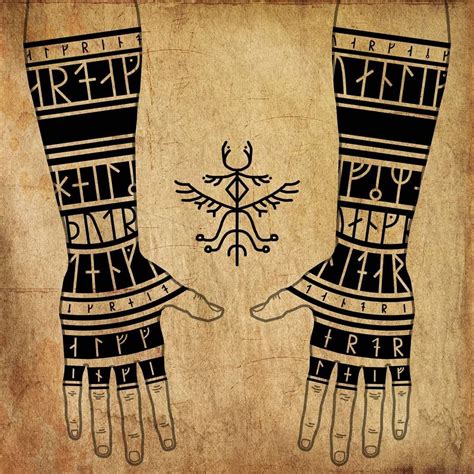 Norse Viking Symbols Tattoos Designs