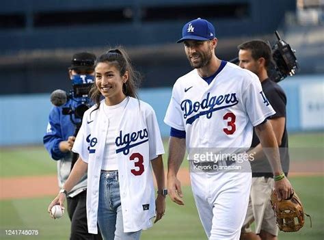 Mary Keller, fiancee of Chris Taylor of the Los Angeles Dodgers, and ...