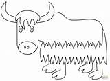 Yak coloring Page  Free Printable Coloring Pages sketch template