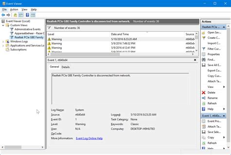 FIX: Realtek PCIe GBE Family Controller is disconnected from network