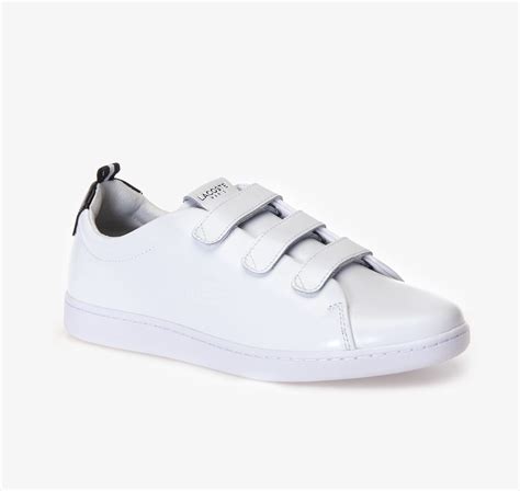 Lacoste - Lacoste Men's Carnaby Evo Velcro Strap 119 1 U Leather Sneakers (White/Black, 9 ...