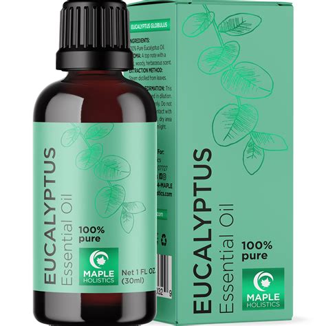 Maple Holistics Eucalyptus Essential Oil for Diffuser, 1oz - Walmart ...