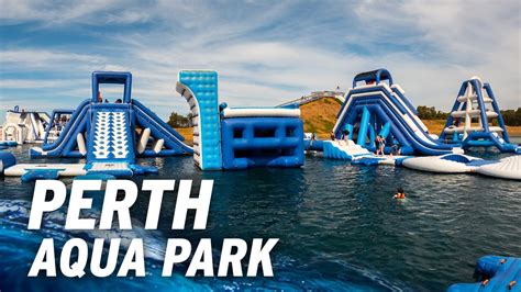 Australia's CRAZIEST Water Park: Perth Aqua Park - All Slides - YouTube