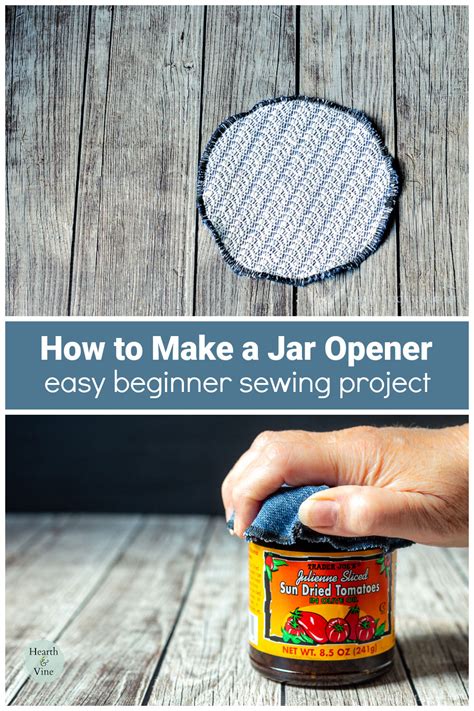 DIY Jar Opener - Easy Beginner Sewing Project | Hearth and Vine