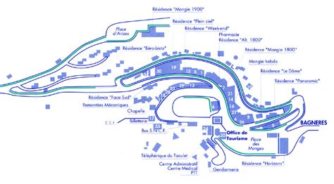 Maps of La Mongie ski resort in France | SNO