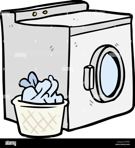 cartoon washing machine and laundry Stock Vector Image & Art - Alamy