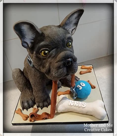 French Bulldog cake - Cake by Mother and Me Creative - CakesDecor