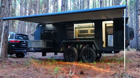 $160K Bruder EXP-7 off-road camping trailer features 12-inches of wheel travel