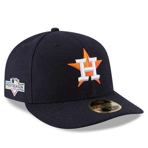 Houston Astros New Era 2019 Postseason Side Patch Low Profile 59FIFTY Fitted Hat - Navy ...