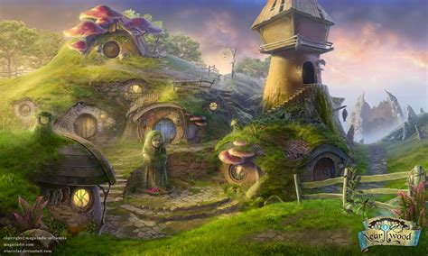 Gnome_village_scene by IrisErelar on DeviantArt