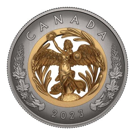 2023 Canadian $50 Allegory of Peace - Fine Silver Coin with 3D Inner Core