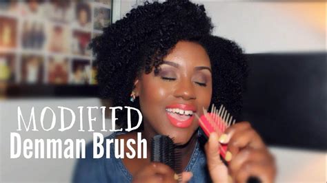 How to Modify a Denman Brush | Natural Hair Tools - YouTube