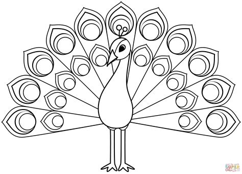 Peacock coloring page | Free Printable Coloring Pages