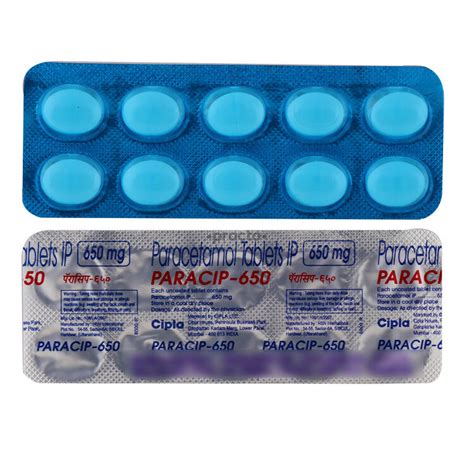 Paracip 650 MG Tablet - Uses, Dosage, Side Effects, Price, Composition ...