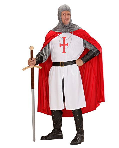 Paladin Knight Costume Knights Templar Robe-Medieval Costume-Round ...