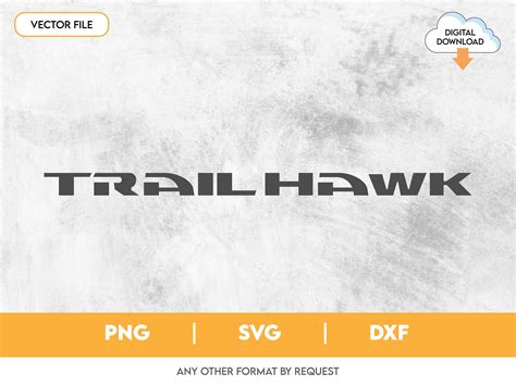 Trailhawk Off-road Digital Logo Vector DXF PNG SVG Instant Download - Etsy