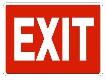 Standard, Red EXIT Sign I Safety Supply Warehouse