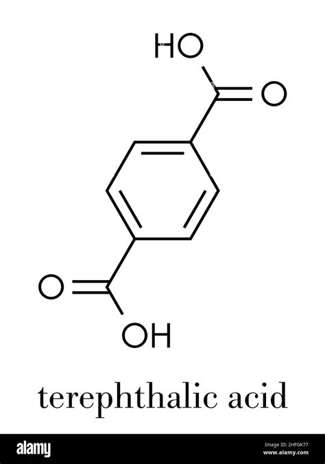 Terephthalic acid molecule Stock Vector Images - Alamy