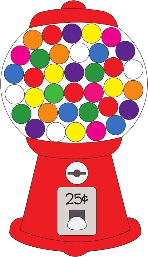 Gumball Machine Printable: words & color | Scribd | Candy theme ...