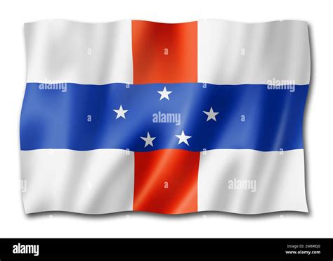 Netherlands Antilles flag Stock Photo - Alamy