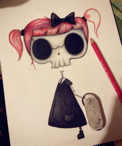 Doll Drawing, Halloween Cartoons, Halloween Art, Mickey, Minnie, Tim Burton Style, Scary Dolls ...