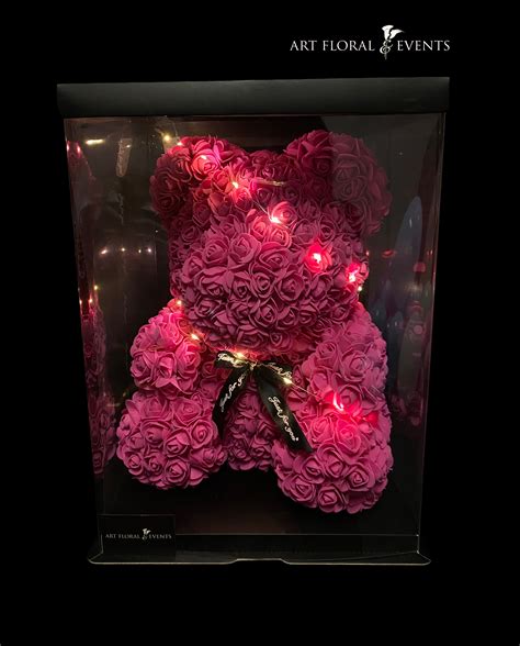 Light Up Rose Bears LARGE *different colors available* in Durham, NC | Art Floral & Events