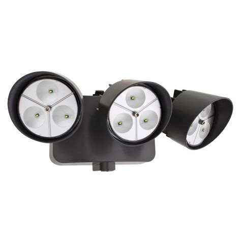 Lithonia Lighting Bronze Outdoor LED Wall-Mount Flood Light with ...