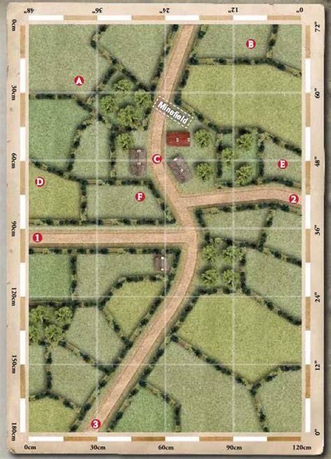 SAMPLE MAP - String of Pearls scenario map from the FOW Cobra supplement. Bolt Action Game, Bolt ...