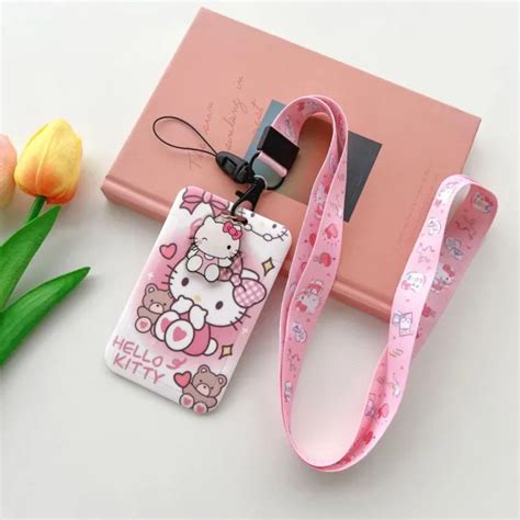 SANRIO CHARACTERS HELLO Kitty Landyard ID Card Holder Keychain Neck Strap - NEW $9.99 - PicClick