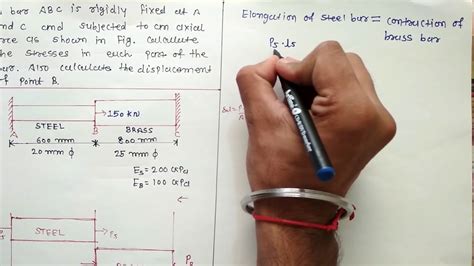 #10.STRESS AND STRAIN EXAMPLE PROBLEMS WITH SOLUTION - YouTube