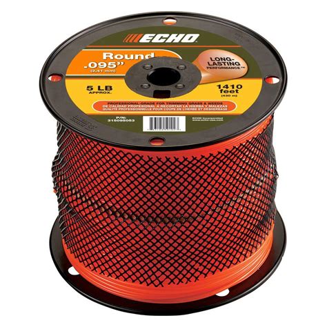 ECHO 0.095 in. x 1,410 ft. Large Spool Round Trimmer Line-315095053 ...