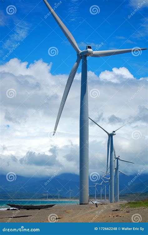 Bangui Wind Farm Windmills in Ilocos Norte, Philippines Stock Photo - Image of engineering ...