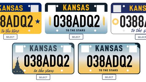 YOU VOTE | Kansas releases 5 new license plate designs for public to choose