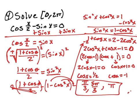 2.5-half angle formula examples | Math | ShowMe