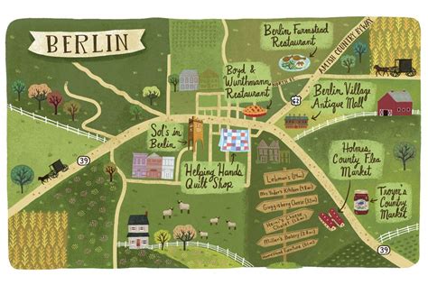 Berlin Ohio Shopping Map - BERLINKOTA