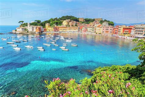 Bay of Silence, Sestri Levante, Liguria, Italy, Europe - Stock Photo - Dissolve