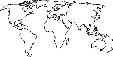 Line Map World – Topographic Map of Usa with States