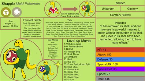 New Shuckle Evolution (with a very complex signature move) : r/stunfisk