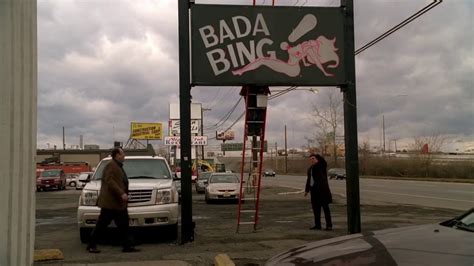 Sopranos - Cleaning the Bada Bing Sign - YouTube