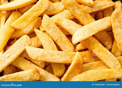 Salted Homemade Fried Potato Chips Stock Photo - Image of gold, spud ...