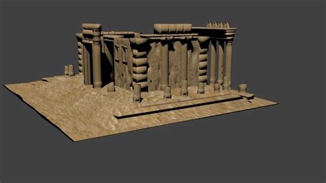 3D model Palmyra Temple of Bel VR / AR / low-poly | CGTrader